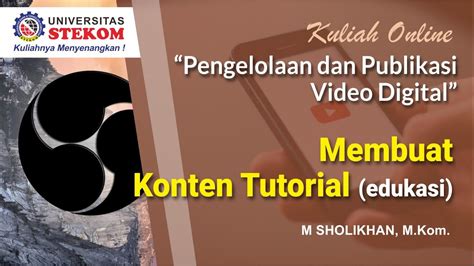 publikasi video tutorial